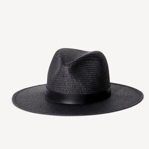 NWT Janessa Leone Simone in Black Fedora Hat